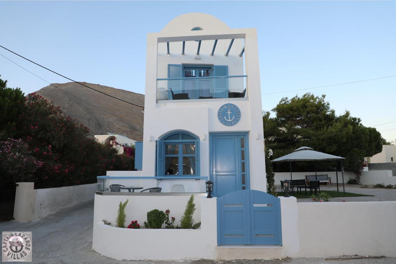 Located By The Sea One Beachfront Private Captain Lazaros Pool Villa With Loft In 750Sqm Spacious Private Plot-Jacuzzi-Sunrelax-Furnished Terace-Gazebo-Private Parking,Sleep 3 Adults And 2 Children, Just Steps From The Black Beach-Seaview Perissa  Luaran gambar