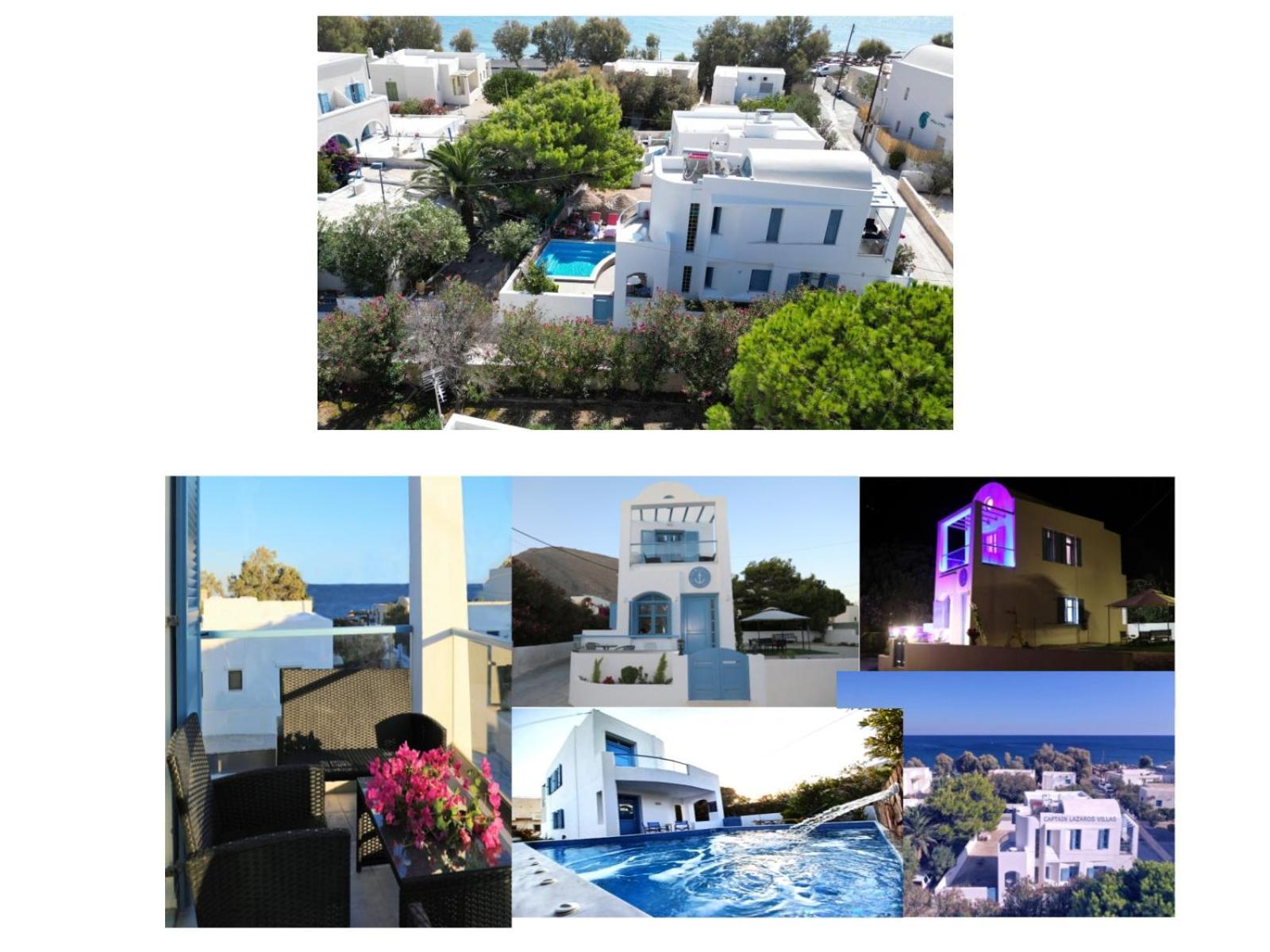 Located By The Sea One Beachfront Private Captain Lazaros Pool Villa With Loft In 750Sqm Spacious Private Plot-Jacuzzi-Sunrelax-Furnished Terace-Gazebo-Private Parking,Sleep 3 Adults And 2 Children, Just Steps From The Black Beach-Seaview Perissa  Luaran gambar