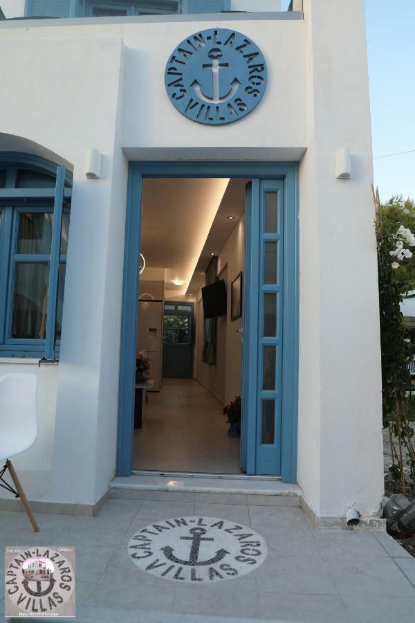 Located By The Sea One Beachfront Private Captain Lazaros Pool Villa With Loft In 750Sqm Spacious Private Plot-Jacuzzi-Sunrelax-Furnished Terace-Gazebo-Private Parking,Sleep 3 Adults And 2 Children, Just Steps From The Black Beach-Seaview Perissa  Luaran gambar